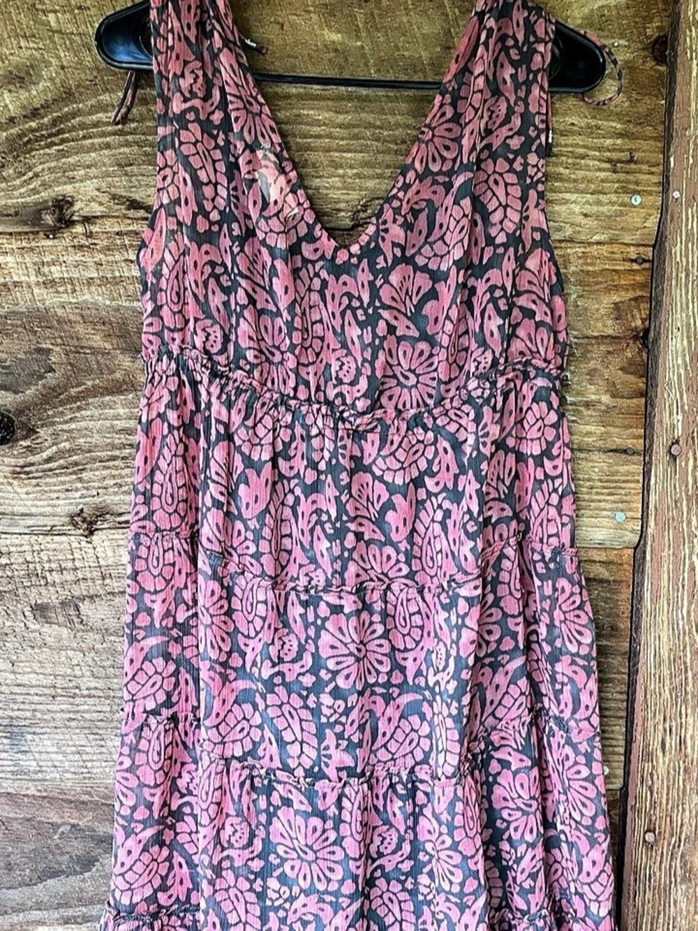 American Eagle Outfitters Floral Mini Dress in Pink & Black Like New